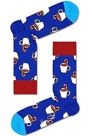 Happy Socks Skarpety kakao z laską cukrową