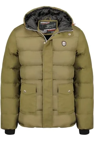 Geographical Norway Altop męska parka długa, ciepła kurtka jesienno-zimowa, wodoodporna kurtka z kapturem, outdoorowa futrzana kurtka wiatrówka, męska ( XL), , XL