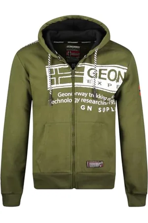 Geographical Norway Męska bluza z kapturem Fernando z kieszenią kangurka - Bluza z logo bluza z kapturem z kapturem ciepły długi rękaw - męska wiosna lato jesień zima ( M), , M