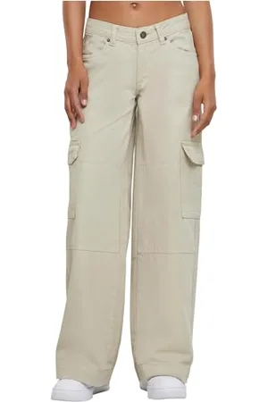Urban classics Damskie spodnie cargo z niskim stanem, , 33