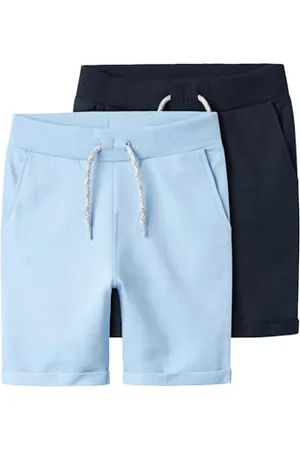 NAME IT Szorty chłopięce, 2 sztuki, Chambray Blue, 164