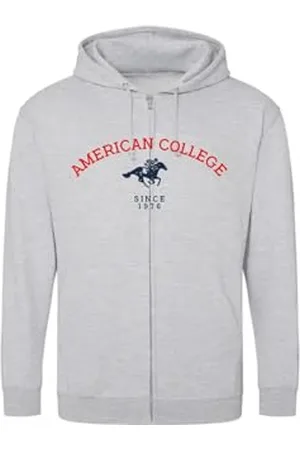 American College Bluza sweter z nadrukiem ciepłe ubrania mieszane mężczyźni i kobiety na co dzień model ACSZW3 MELL L, , L