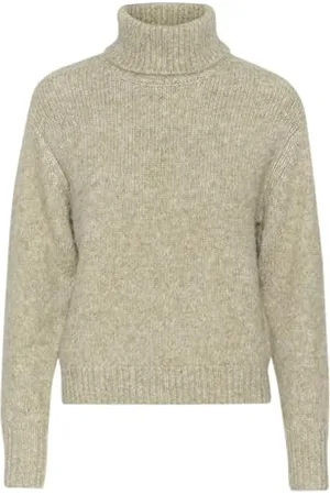 Kaffe Damski pulover rolowany dekolt Regular Fit Long Sleeves Hip Length Rib Edges, , L