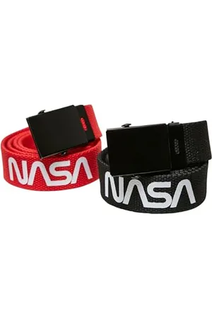 Mister Tee Unisex NASA Kids 2-pak pasków, czarno-czerwony, rozmiar uniwersalny, , jeden rozmiar