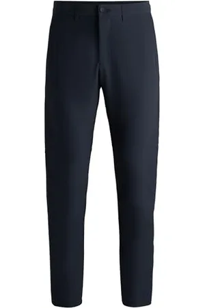 HUGO BOSS Męskie spodnie T_Commuter-Reg Flat Packed, ciemnoniebieskie, 62
