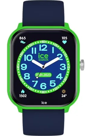 Ice-Watch ICE smart junior 2.0 Green Blue - Niebieski zegarek chłopięcy (mieszany) z silikonowym paskiem - 022790 (1.75)