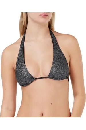 Calvin Klein Damskie trójkątne biustonosze z wiązaniem na szyi czarne, S, , S