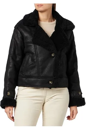 ONLY Bestseller A/S Damska kurtka LVA Faux Suede Bonded Jacket CC OTW, czarna, XS, , XS
