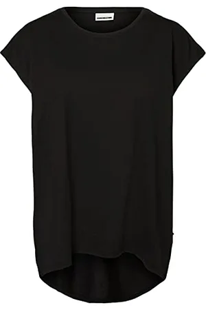 Noisy May Damski T-shirt Nmmathilde S/S Loose Long Top FWD Noos, , S