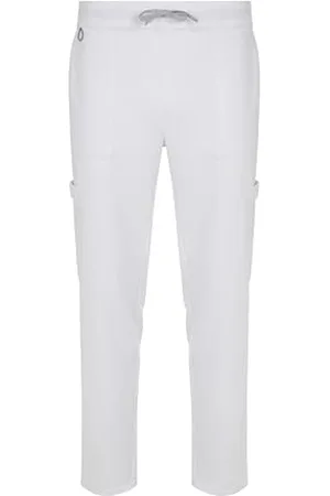 Velilla 533020S - Atlas; Purestretch proste spodnie piżamowe uniseks, kolor biały, rozmiar S, , S