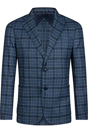 19V69 Italia Męski blezer Fabiano Blue Blazer, , 50, , 50