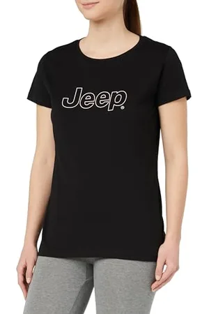 Jeep O102926-B000 J Koszulka Damska Outline Drukowanie Duży J23W Kobiety Black XS, , XS