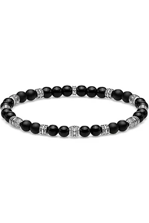 Thomas Sabo Talizman bransoletka uniseks, czarna, srebro wysokiej próby 925, A1924-704-11-L17