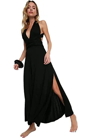 Trendyol Damska sukienka plażowa Maxi Shift Regular Fit, , S