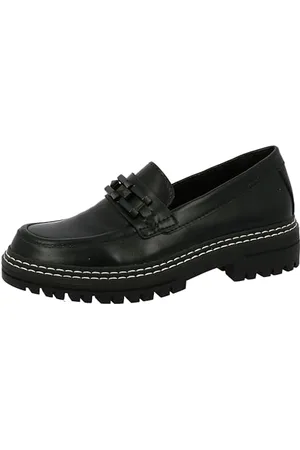 TOM TAILOR Damskie klapki 4292406, czarne, rozmiar 38 UE