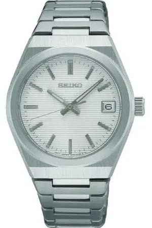 Seiko Damski analogowy zegarek kwarcowy z bransoletką ze stali nierdzewnej SUR573P1, , Minimalistyczny