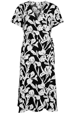 VILA Damska sukienka Vilovie S/S Wrap Midi Dress-Noos, , 44