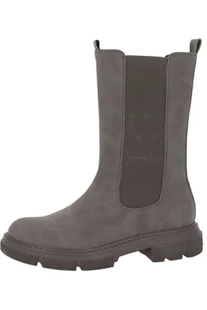 TOM TAILOR Damskie buty 4296218 Chelsea, szare, rozmiar 39 UE