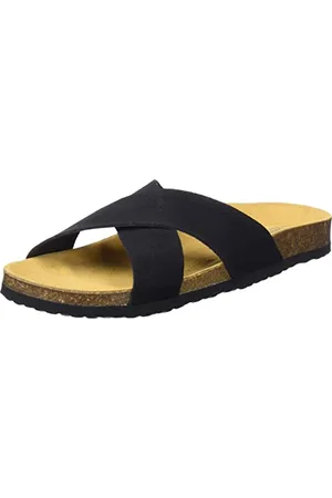 ONLY SHOES Damskie Onlmadison-1 krzyż zamszowe wsuwane płaskie sandały, , 36 EU