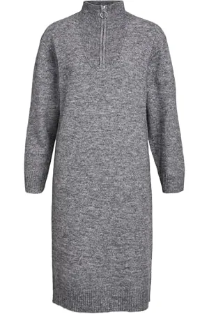 Object OBJMINNA L/S Zip Knit Dress NOOS, , M