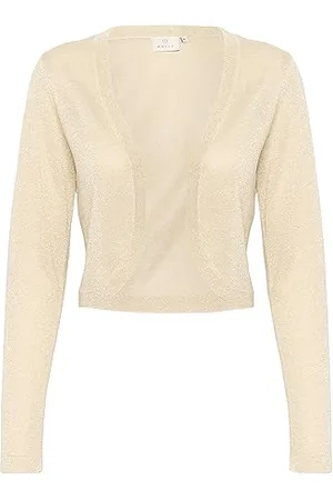 Kaffe Damskie Bolero Slim Fit Długie Rękawy Otwarte Przód Rounded Krawędzie, , XL