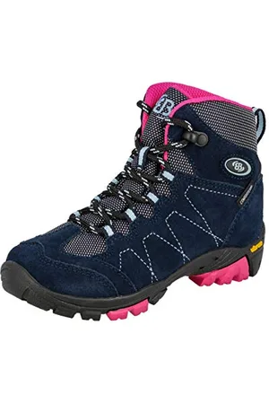 BRUTTING Bergen High Dziewczynki Buty trekkingowe i turystyczne, morski/różowy (Pink)/ niebieski, 38 EU