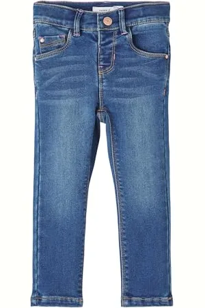 NAME IT Bestseller A/s NMFSALLI Slim Fleece Jeans 6236-AN P, , 110 cm
