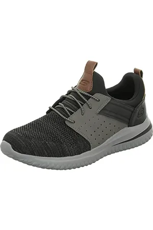 Skechers Męskie buty sportowe Delson 3.0 Cicada, Czarny/Szary, 46 EU