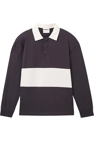 TOM TAILOR Chłopięca koszulka polo z długim rękawem w paski Colorblock, , 152