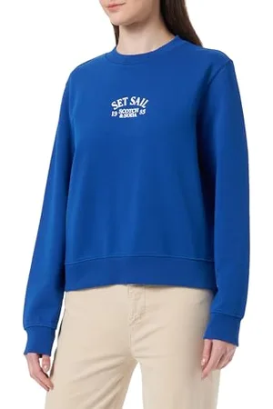 Scotch&Soda Bluza damska Cotton in Conversion Regular Fit Artwork, , XS
