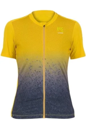 Karpos 2501096-035 Verve Evo W Jersey Koszulka Damska Lemon Curry/Ombre Niebieski Rozmiar L, , L