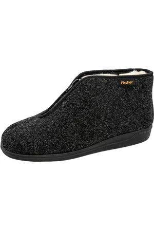Fischer Frank wysokie kapcie męskie, czarny, antracyt 205., 42 EU