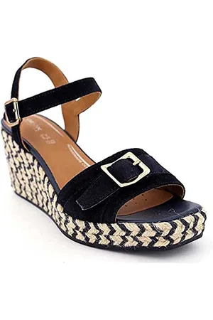 Geox Dziewczęce D Panarea espadryle Wedge sandały, grantowy, 40 EU