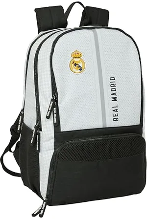 Safta REAL MADRID 1. WYPOSAŻENIE 24/25 - Plecak sportowy, idealny dla różnych grup wiekowych, wygodny i wszechstronny, jakość i wytrzymałość, 30 x 17 x 42 cm, , , Estándar