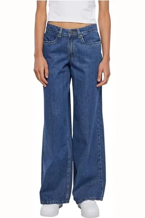 Urban classics Damskie spodnie damskie Mid Waist Wide Denim, , 27