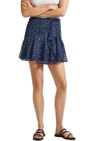 Pepe Jeans Damska spódnica Cressida, niebieska (Dulwich Blue), M, , M