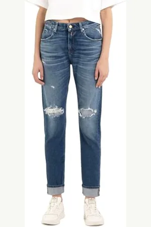 Replay Damskie dżinsy slim fit Marty Broken Edge, , 23W / 30L