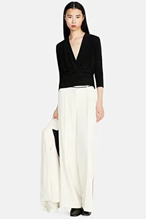 Sisley Damska bluza 5ZFTLQ03U Bluza, czarna 100, L, , L