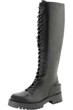 Pinko Damskie buty z cholewką ze skóry cielęcej, półdługie kozaki, , 41 EU