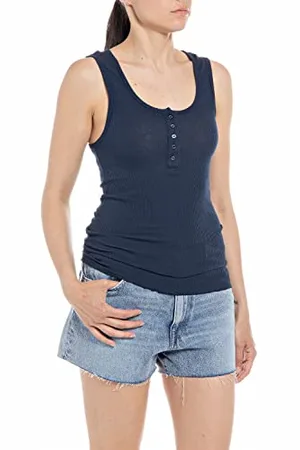 Replay Damska koszulka na ramiączkach W3597A / Cami Shirt, , S, , S