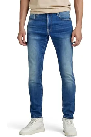G-Star RAW męskie dżinsy Revend Skinny, Wielokolorowy (średni indygo w wieku 51010-8968-6028), 30W / 34L