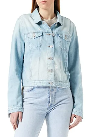True Religion Damska kurtka dżinsowa, niebieska, regularna, , M