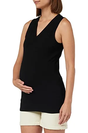 Supermom Damski Top Guyton bez rękawów koszulka na ramiączkach/Cami Shirt, Black-P090, L, , 40