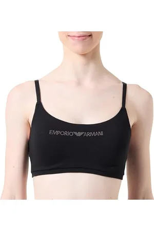 Emporio Armani Essential Studs Logo Bralette Biustonosz, , XS