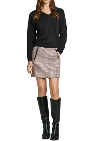 Pepe Jeans Damskie cukierki, spódnica, brązowa, L, , L