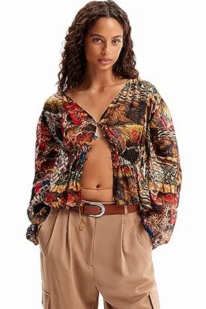 Desigual BLUS_Tapestry LA, 6060 Marron Etnic, XL, , XL