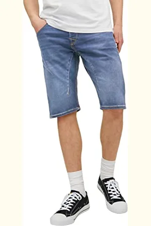 JACK & JONES JACK&JONES JJJISCALE JLONG GE 608 I.K SN Szorty męskie, niebieski denim, L