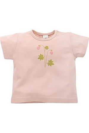 Pinókio Blouse Short Sleeve Summer Mood, 100% bawełna, różowy z truskawkami, dziewczęce 68-122 (68), , 68 cm