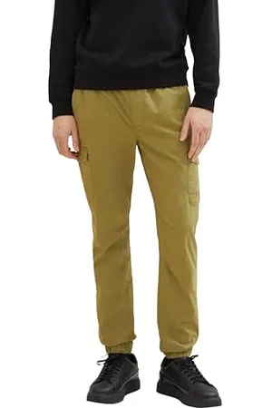 TOM TAILOR Męskie spodnie typu slim cargo do biegania, , XL