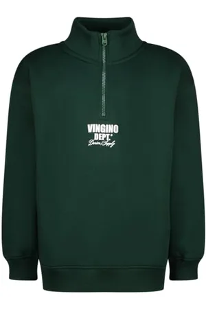 Vingino Chłopięcy Basic Half Zip Sweater, , 4 lat